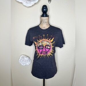 NTM: Sublime Band Tee Gray Short Sleeves Retro Look with Sun Sz Medium